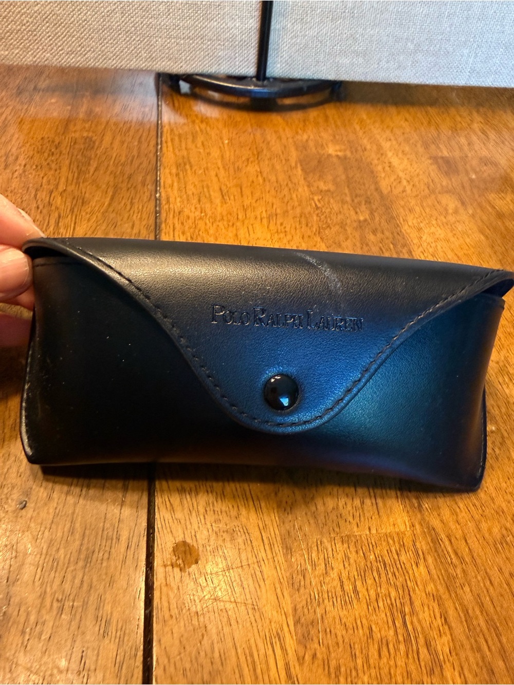 Polo by Ralph Lauren Black Leather Eyewear Case